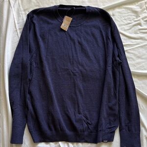Patagonia Men's Crewneck Sweater in Navy Blue XXL